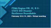 NAIC/FEMA Region 8, 9 & 10 Slide