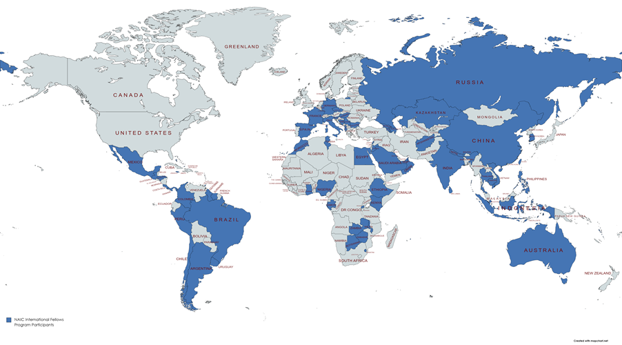 International Fellows Participating Countries