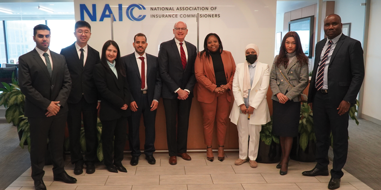 Fall 2022 International Fellows with NAIC Chief Operating Officer and Chief Legal Officer Andy Beal