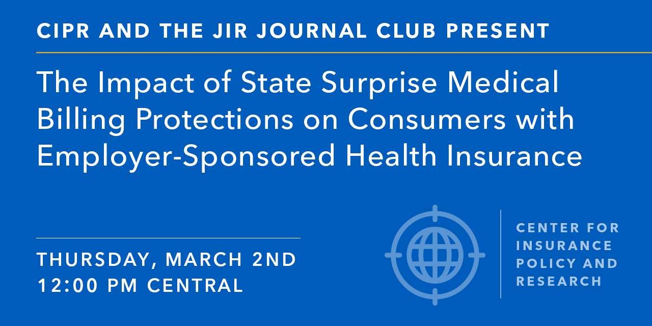 JIR Journal Club on Surprise Medical Billing