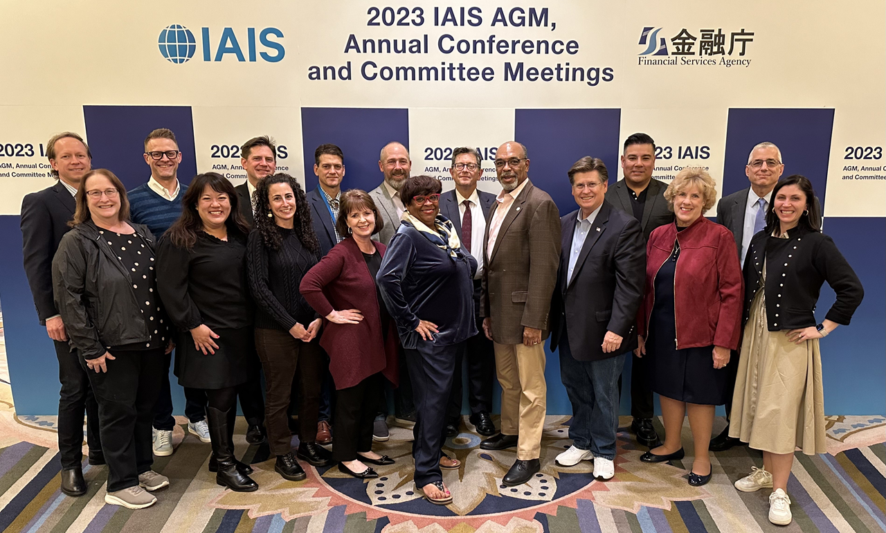 NAIC Members and staff in Tokyo, Japan, for the committee meetings, the Annual General Meeting, and the Annual Conference of the International Association of Insurance Supervisors (IAIS) in November 2023.