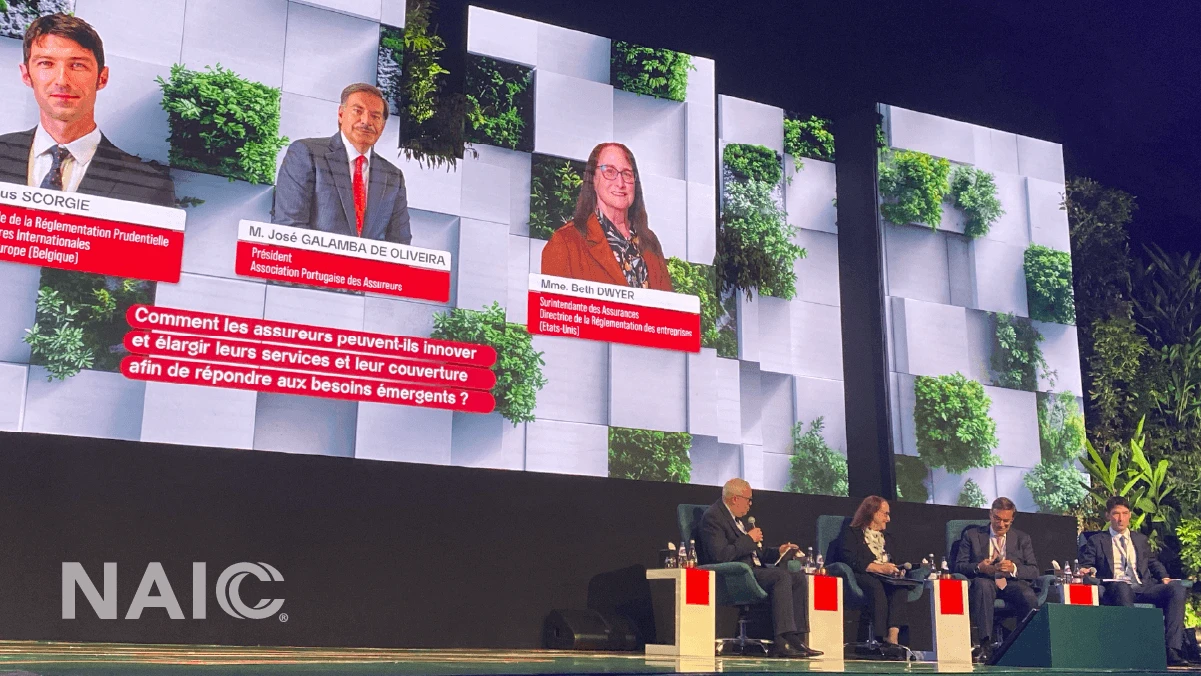 On April 15, at the 12th Rendez-vous de Casablanca de L'Assurance, Rhode Island Department of Business Regulation Director and NAIC President-Elect Elizabeth Kelleher Dwyer participated in the panel, “How Can Insurers Innovate and Expand Their Services and Coverage to Address Emerging Needs?”