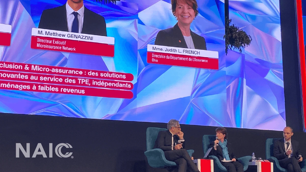 At the 12th Rendez-vous de Casablanca de L'Assurance, Ohio Department of Insurance Director Judith L. French spoke on the "Inclusion & Microinsurance: Innovative Solutions Serving SMEs, Self-Employed Workers and Low-Income Households" panel.