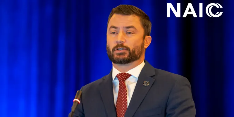 David Altmaier at the podium for Opening Session