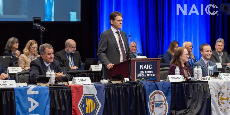 On Wednesday, Aug. 12, Virginia Insurance Commissioner and NAIC President Scott A. White delivered the keynote address at the NAIC's 2026 Summer National Meeting in Columbus, Ohio.