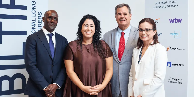 Utah Insurance Commissioner and NAIC Secretary-Treasurer Jon Pike [second from right] with fellow panel participants at the Bermuda International Long Term Insurers and Reinsurers' (BILTIR) 2025 Bermuda International Life & Annuity Conference