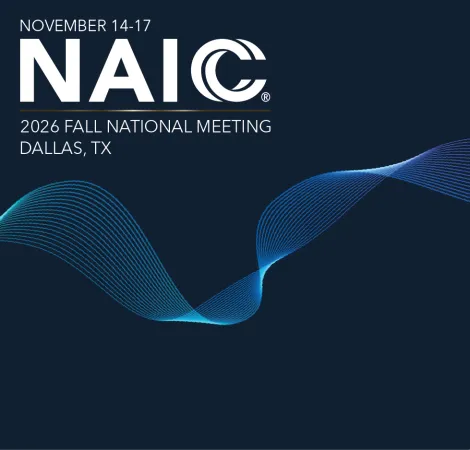 NAIC Fall National Meeting November 14-17, 2026