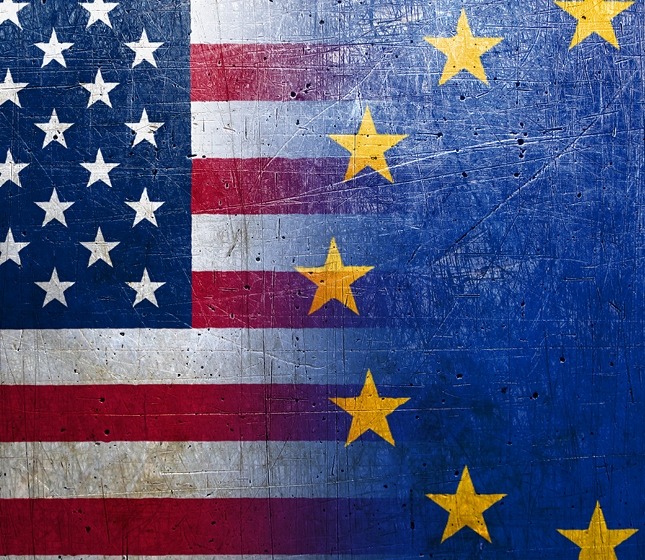  EU-U.S.  Flags